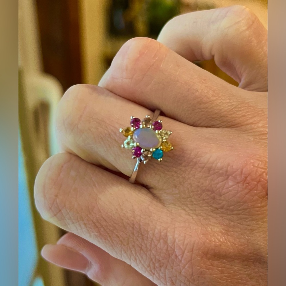 Coober Pedy Opal & mult-colored gemstones NEW